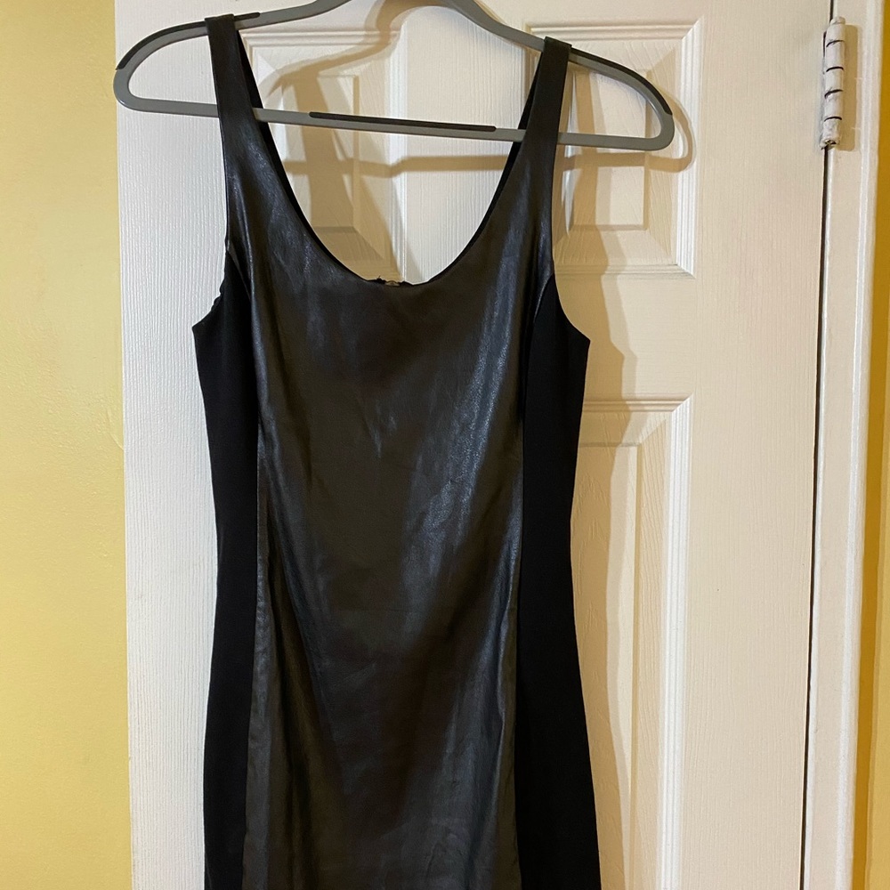 Free People Faux Leather Tank Dress Size M